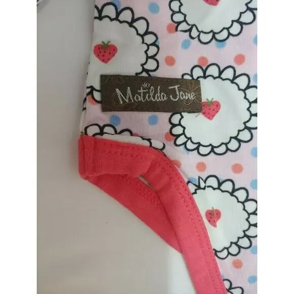 NEW Matilda Jane By Heart Pink BodySuit Long Sleeve Shirt Size 3-6 months - Picture 5 of 6